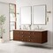James Martin Vanities Amberly 72in Double Vanity, Mid-Century Walnut w/ 3 CM Eternal Marfil Top 670-V72-WLT-3EMR - alternate 3